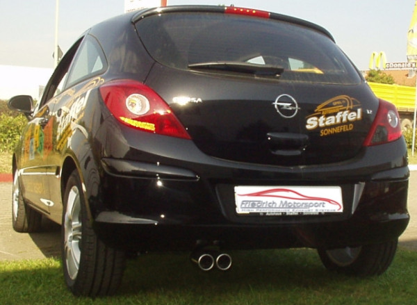 Sportendschalldämpfer Opel Corsa D