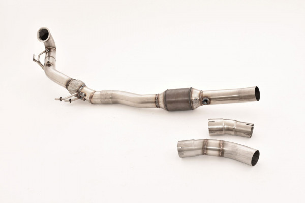 76mm Downpipe mit Sport-Kat. Edelstahl